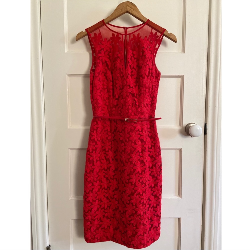 Retro 50s Style Red Cocktail Dress / Sz 4